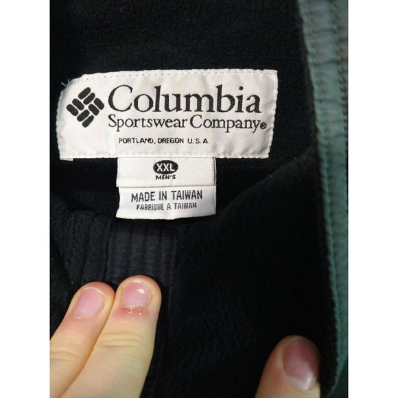 Columbia Mens Vintage Falmouth Parka Jacket Fleece Lined Medium Weight XXL Green - Picture 6 of 9